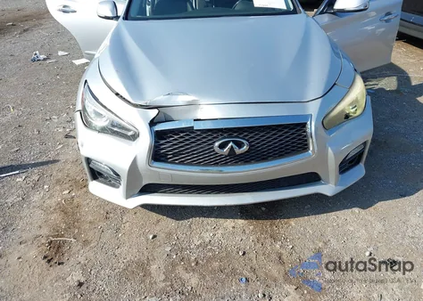 2014 Infiniti Q50 Hybrid Sport z USA, uszkodzony, nr VIN JN1AV7AP4EM690347